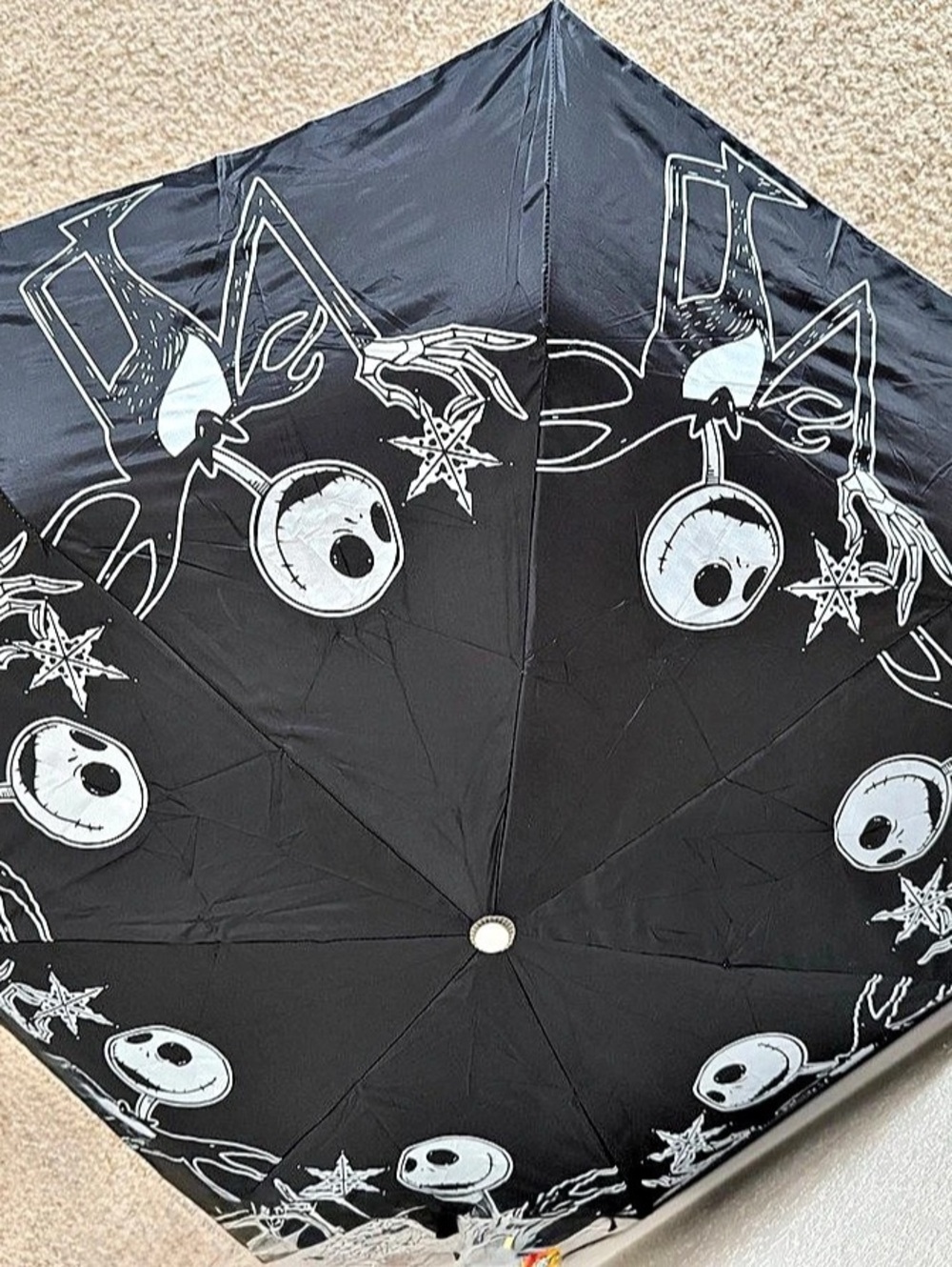 Nightmare Before Christmas Jack Skellington compact umbrella.